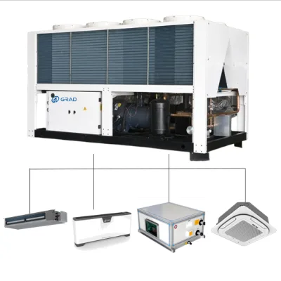GRAD Eco-Friendly AC Motor Air Source Geothermal Heat Pump Chiller for Residential Use