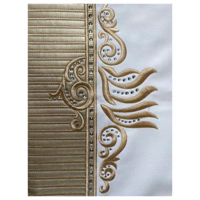 Belief Customized Light Yellow Challah Bread Cover With Flower Embroidery for Sabbath Jewish Judaica