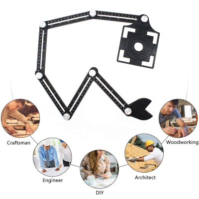 Latest Design Best Multi Angle Amenitee Measuring Angle Ruler with Open Locator