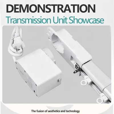 Electric Motorized Curtains Rail S-Wave Fixed Pleat Smart Curtain System Remote Control Hospitality & Residential Projects