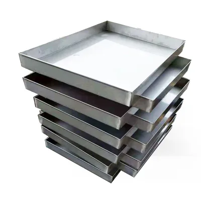 Customized Stainless Steel High-Temperature Resistance Bakeware Oven Pan Rack Trolley Wire Mesh Bakery Baking Tray Accessories
