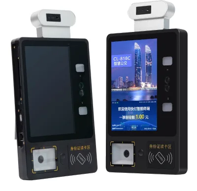 8 Inch Face Recognition Camera test Temperature Punch-in Access Control All-in-one Pos Machine