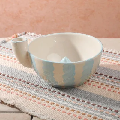 Hand Painted Berry Rinse Bowl Functional Pottery Fruit Washing Bowl
