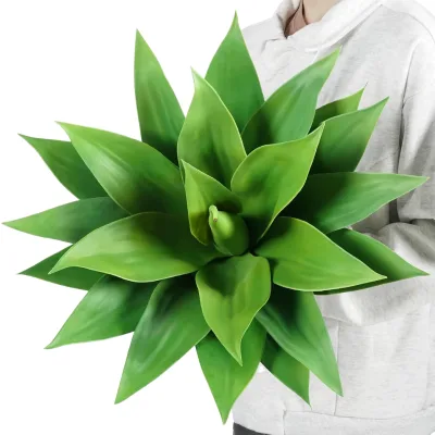 Artificial Agave Plants Succulents Plant PVC Plant DIY for Garden Plant Picks Stem Home Succulents Mini Decoration