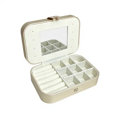Wholesale OEM Velvet Durable Reusable Stylish Portable Beauty Decoration Bags Cases Mirror Women Accessories Storage Protection