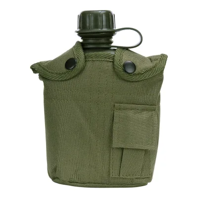 Us Field Outdoor Sports Hiking Camping Portable Drinking Survival Kettle Tactical Gear Pe Canteen Water Bottle With Cover