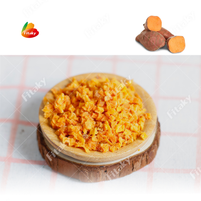 Sweet Dried Potato Top Quality Crispy Dice Organic Dried Sweet Potato Stems  Crispy Dice Sweet Dried Potato