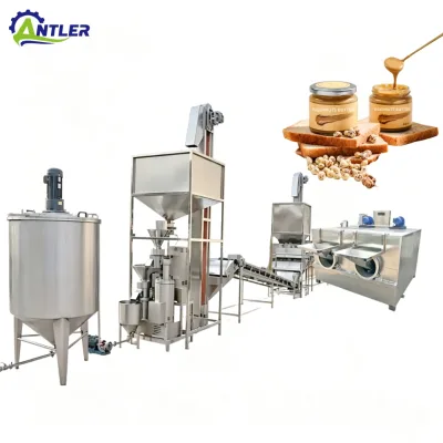 Small Scale Tiger Nuts Butter Making Plant Crunchy Nuts Paste Production Line