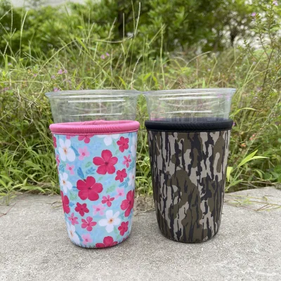 Custom Insulate Reusable Coff Sleeve Neophrene Cup Holder Gift Foam Neoprene Ice Coffee Sleeve Nom Slip Base Portable Cup Holder