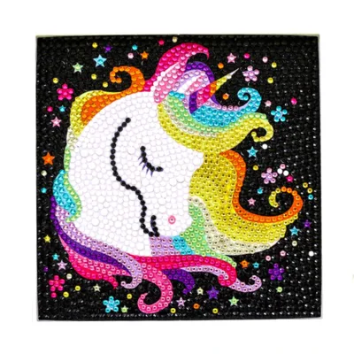 Cute Photo Framed Diamond Painting Kit for Kids Diy Diamond Embroidery Home Wall Hanging