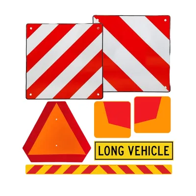 Standing Mixed Truck Rear Reflective Warning Mark Kit First Grade High-Intensity Reflective Film UV Printed Red White Diagonal