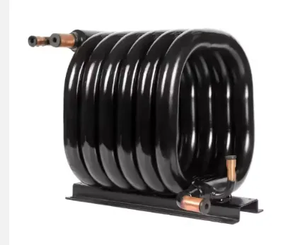 Retek Stainless Steel Spiral Coaxial Heat Exchanger Coil Tube in Tube Water Cooled Condenser for R410A Heat Pump System