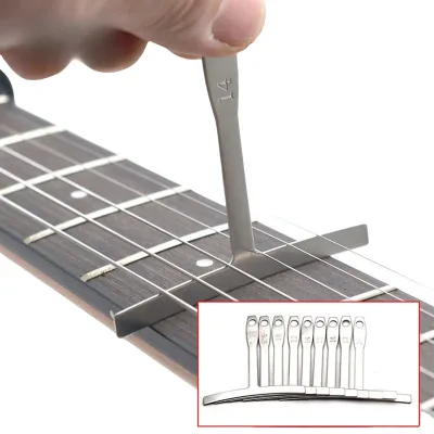 Guitar Fretboard Radius Sanding Measuring Tool Curvature Ruler Repair Tool Stainless Steel Radius Ruler 9 Radii Accessory