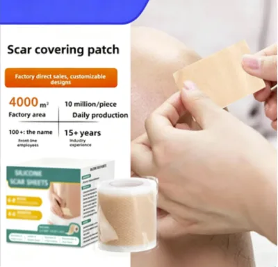 Solid Color Silicone Scar Cover Paste, Makeup Base Waterproof Sweat-proof Skin Concealer Patch