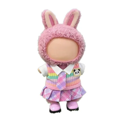 Custom Mini Clothes Outfits for Labubu 17cm V1&v2&v3 Clothes Replacement Costume Set Doll Accessories Excluding Dolls and Shoes