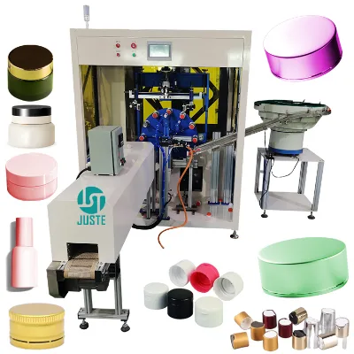 Continuous Screen Printer Vertical Cnc Jumbo Serigrafia Automatic Single One 1 Color Silk Screen Printing Machine for Bottle Cap