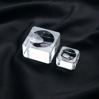 Eco-Friendly Unpolished Square Crystal Pendulum with Laser Engraved Base and Animal Print