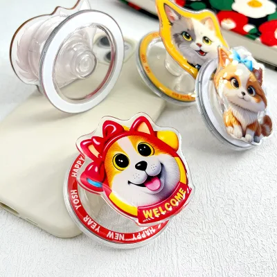 Custom Acrylic Phone Holder Cute Anime Magnet Sublimation Magsafe Phone Grip Plastic Crafts