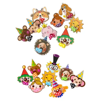 10Pcs/lot Cartoon Little Pirate Theme Whistles Children Party Pirate Blowing Dragon Blowout