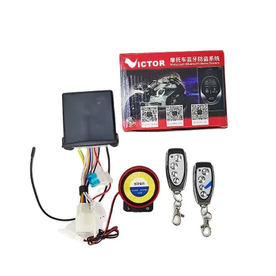VICTOR VT-F13 Motorcycle Anti-theft Security Alarm System Remote Engine Start 2-Piece Remote Control for 12V/24V Motorcycles