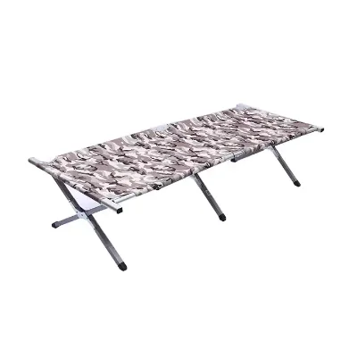 Portable Foldable Aluminum Stretcher Sleeping Folding Camping Bed Cot