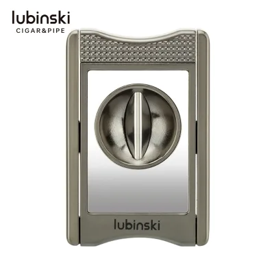 Top Seller Zinc Alloy Portable Punch Cutter Cigar v Cutter With Cigar Holder Stand