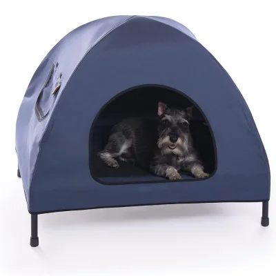 Outdoor Waterproof Metal Stainless Steel Frame Pet Cooling Bed Raised Breathable Elevated Dog Cot House