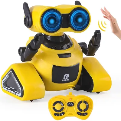 ET Gesture Control Electric RC Robot with LED Lights and Sound Rechargeable Interactive Toy with 360 Degree Rotation for Kids