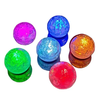 Blinking Liquid Activated LED Ball Holiday Supplies Festive Ice Cube Light up Cube