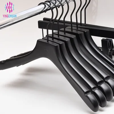 China Manufacturing Hanger Space-saving Heavy-duty Cintre Cost-effective Reusable Portable Wooden Hanger for Household