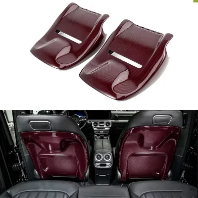 2019-2025 G Class W465 W463A Red Carbon Interior Parts Car Seat Cover Chair Back Cover for Mercedes W205 W213 W257 GT50 GT63