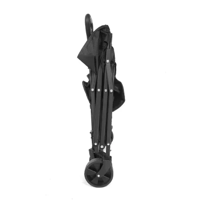 Adjustable Plastic & Metal Stroller with 4 Wheels 5-Point Harness Upright Design