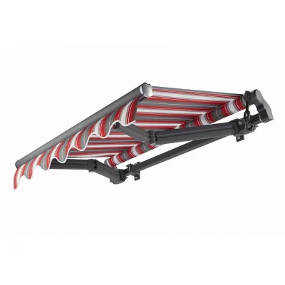 Heavy Duty Aluminum Outdoor Awning Wall Installation Anti Rain Automatic Window Awning