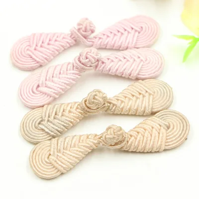 Chinese Braided Frog Closure Button Sewing Craft Knot Cord Closure Button Different Color