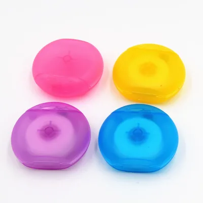 Blister Card Packing Round Shape 50m Mint Flavor Dental Floss
