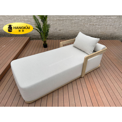 Luxury Outdoor Furniture Outdoor Lounger Balcony Furniture Outdoor Garden Seating Teak Lounger Sun Beds Teak Lounger