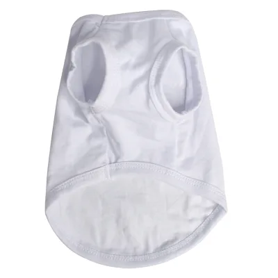 Wholesale Custom Sublimation Blanks Polyester Dog Clothing Pet Clothes Heat Transfer Dog Shirts T-shirts