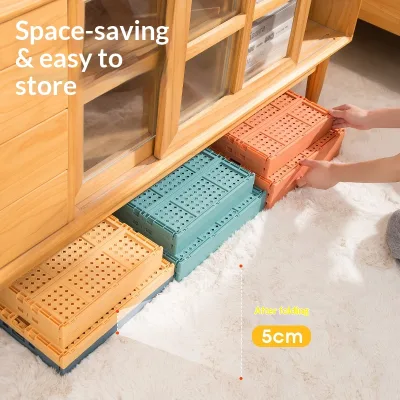 DOOSO Foldable Plastic Storage Basket Rectangular Desktop Organizer for Wedding Cosmetics Stationery Sundries