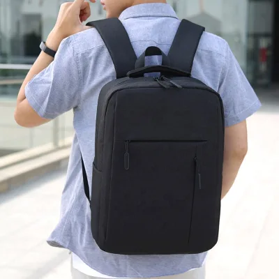 Hidden Zipper Front Pocket Adjustable Shoulder Strap Customizable Logo Two Side Pockets Daypack College Business Backpack Bag