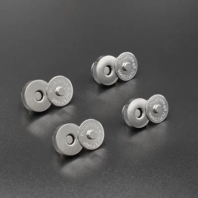 Round Zinc Alloy Magnetic Buttons for Handbags Bags Shoes Jackets Clothing with Customizable Options