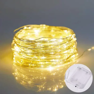 Ready to Ship 2M*20L Hot Sale Christmas LED Copper Wire Light for Home Party Christmas Decorations