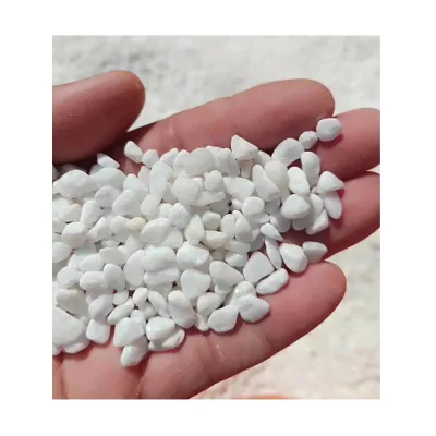 Natura Marble Tumbled Small Snow White Pebbles