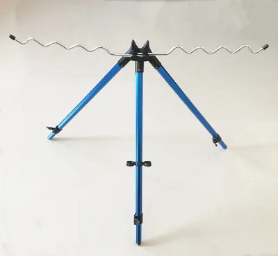 Outdoor Fishing Rod Telescopic Support 9 Rods Holder Sea Beach Fishing Rod Rests Tripod Stand Holder