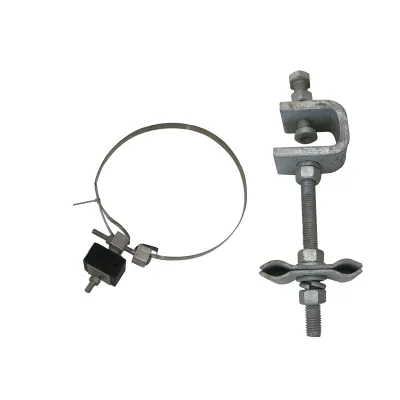 ADSS/OPGW Galvanized Steel Wire Rope Clip down Lead Clamp for Tower