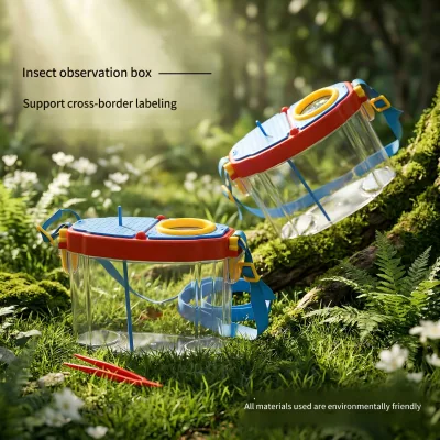 Kids Outdoor Exploration Educational Toy with Transparent case for Catching and Raising Insects Observation Box