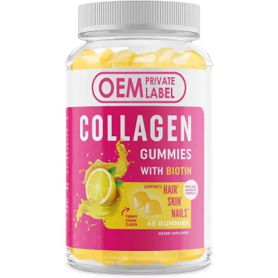Biocaro Private Label Collagen Gummies No Sugar Vitamins Collagen Supplements for Adults Joint Support