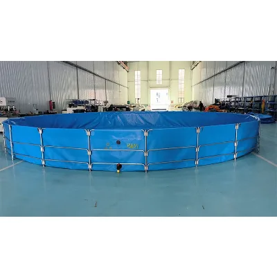 Wholesale Durable Fish Farming Tank With Steel Frame for Aquaculture Shrimp Farm Water Storage