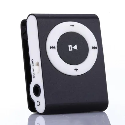 Classic Retro Portable Mini Metal Clip Mp3 Player with 90mAh Battery for Sport & Running