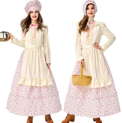 Womens Victorian Costume Ladies Fancy Dress Costume Ghost Historical Outfit Sexy Tv Show