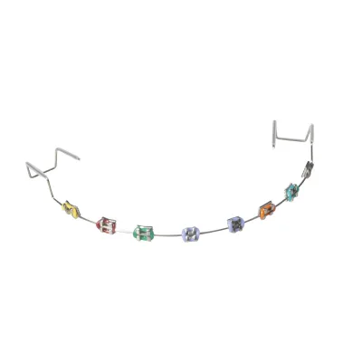 Full Color Multi-Purpose Oral Hygiene Device Fashionable Colorful Braces for Oral Care for Asians